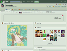 Tablet Screenshot of catussnake.deviantart.com