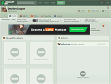 Tablet Screenshot of deebeecooper.deviantart.com