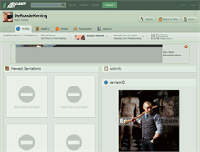 Tablet Screenshot of deroodekoning.deviantart.com