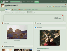 Tablet Screenshot of headbanging-girl13.deviantart.com