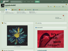 Tablet Screenshot of maladjustedme.deviantart.com
