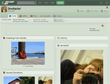 Tablet Screenshot of dinorachel.deviantart.com