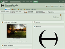 Tablet Screenshot of myimmortallove4u.deviantart.com