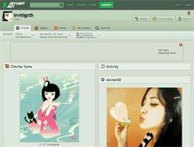 Tablet Screenshot of invisigoth.deviantart.com