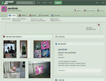 Tablet Screenshot of paxdiode.deviantart.com