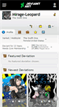 Mobile Screenshot of mirage-leopard.deviantart.com