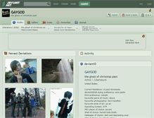 Tablet Screenshot of gaygod.deviantart.com
