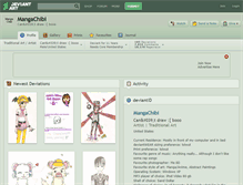 Tablet Screenshot of mangachibi.deviantart.com