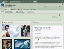 Tablet Screenshot of desiredadoration.deviantart.com