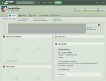 Tablet Screenshot of kona-kitten.deviantart.com