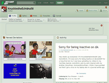 Tablet Screenshot of knucklestheechidna58.deviantart.com