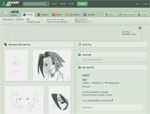 Tablet Screenshot of nikid.deviantart.com