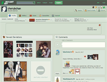 Tablet Screenshot of cherubchan.deviantart.com