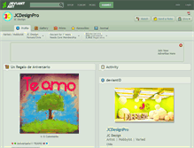 Tablet Screenshot of jcdesignpro.deviantart.com