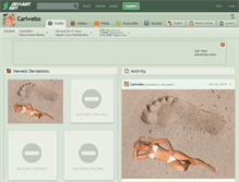 Tablet Screenshot of cariwebo.deviantart.com