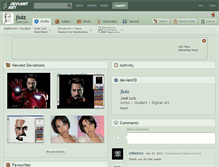 Tablet Screenshot of jluiz.deviantart.com