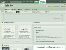 Tablet Screenshot of mothernana.deviantart.com