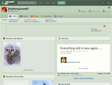 Tablet Screenshot of jimjimmyjones85.deviantart.com