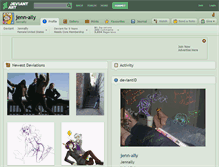 Tablet Screenshot of jenn-ally.deviantart.com