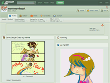 Tablet Screenshot of mewmewheart.deviantart.com