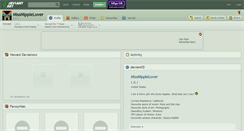Desktop Screenshot of missnipplelover.deviantart.com