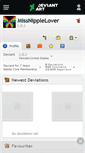 Mobile Screenshot of missnipplelover.deviantart.com