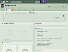 Tablet Screenshot of missnipplelover.deviantart.com