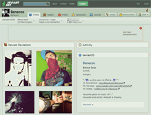 Tablet Screenshot of benecee.deviantart.com