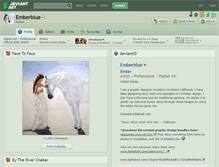 Tablet Screenshot of emberblue.deviantart.com