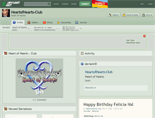 Tablet Screenshot of heartofhearts-club.deviantart.com