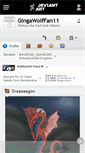 Mobile Screenshot of gingawolffan11.deviantart.com