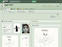 Tablet Screenshot of dragon-bla58.deviantart.com