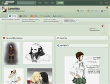 Tablet Screenshot of camokitty.deviantart.com