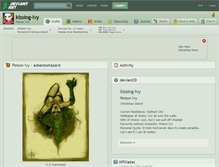 Tablet Screenshot of kissing-ivy.deviantart.com