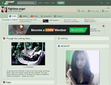 Tablet Screenshot of flightless-angel.deviantart.com