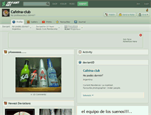 Tablet Screenshot of cafeina-club.deviantart.com