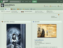 Tablet Screenshot of lazarusreturns.deviantart.com