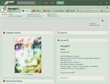Tablet Screenshot of neeagirl1.deviantart.com