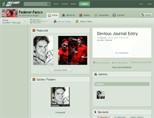 Tablet Screenshot of federer-fans.deviantart.com