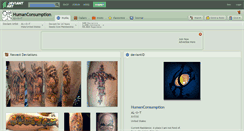 Desktop Screenshot of humanconsumption.deviantart.com
