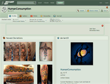 Tablet Screenshot of humanconsumption.deviantart.com