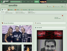 Tablet Screenshot of lonewolfkliq.deviantart.com