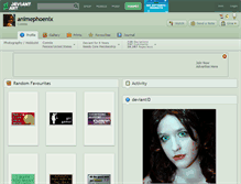 Tablet Screenshot of animephoenix.deviantart.com