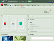 Tablet Screenshot of omac.deviantart.com