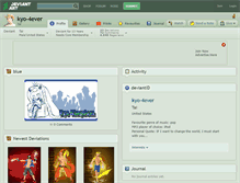 Tablet Screenshot of kyo-4ever.deviantart.com