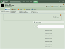 Tablet Screenshot of kristinellinson.deviantart.com