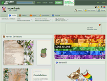 Tablet Screenshot of moonfreak.deviantart.com