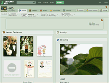 Tablet Screenshot of nil00.deviantart.com