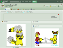 Tablet Screenshot of inuyashathegreat1.deviantart.com