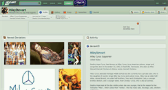 Desktop Screenshot of mileystewart.deviantart.com